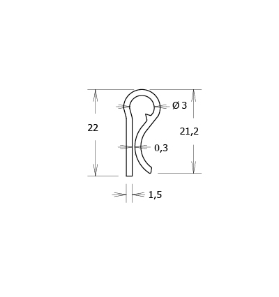 Pince de protection ht 22 mm